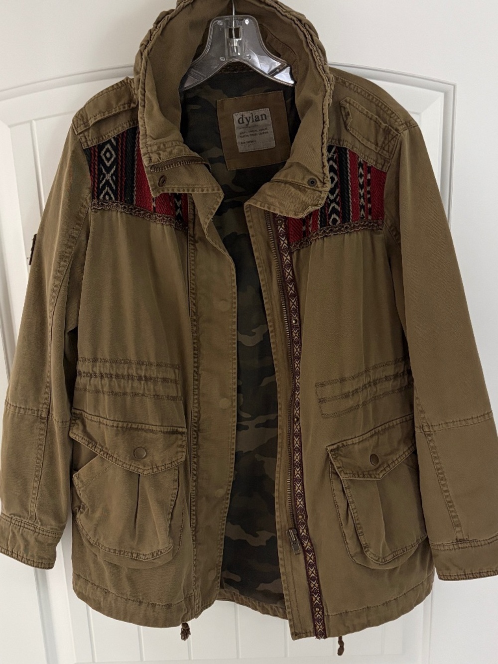 Womens Dylan Green Utility Jacket